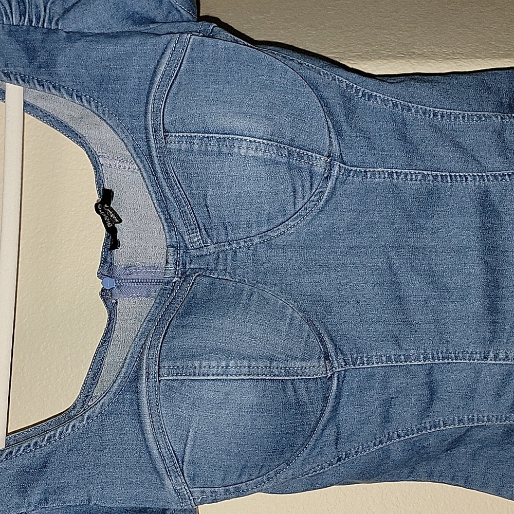 Blashe Short Sleeve Denim  fitted top size L - Picture 2 of 16